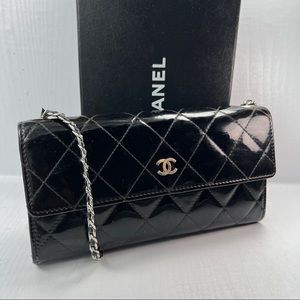 Chanel patent quilted WOC